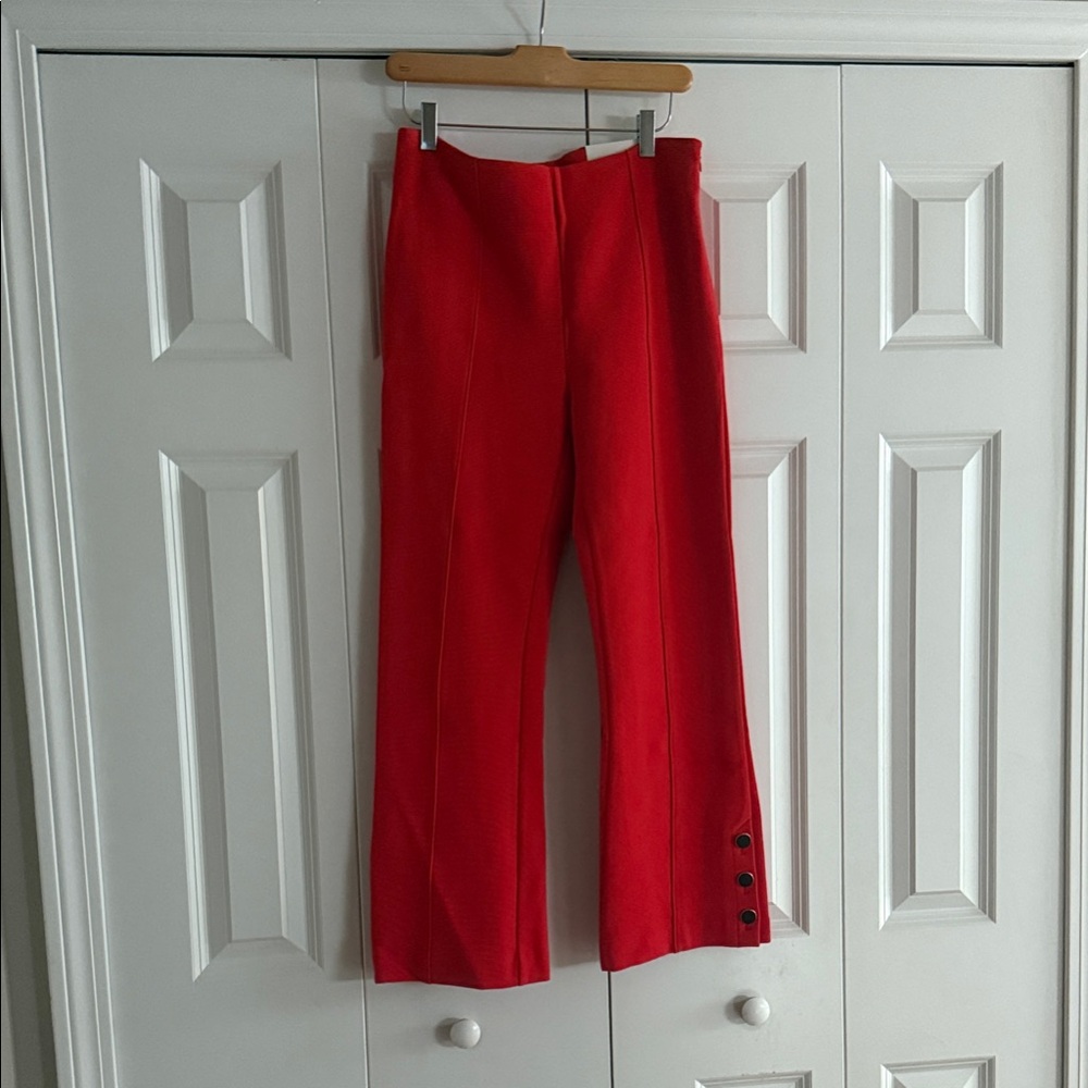 Ann Taylor Vibrant Red Cropped Pants